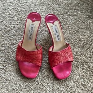 Pink Jimmy Choo heels